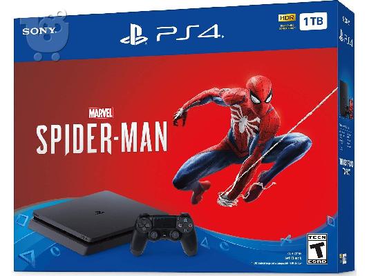 Sony PlayStation 4 Slim Marvel Spiderman Bundle - PS4 Console 1TB
